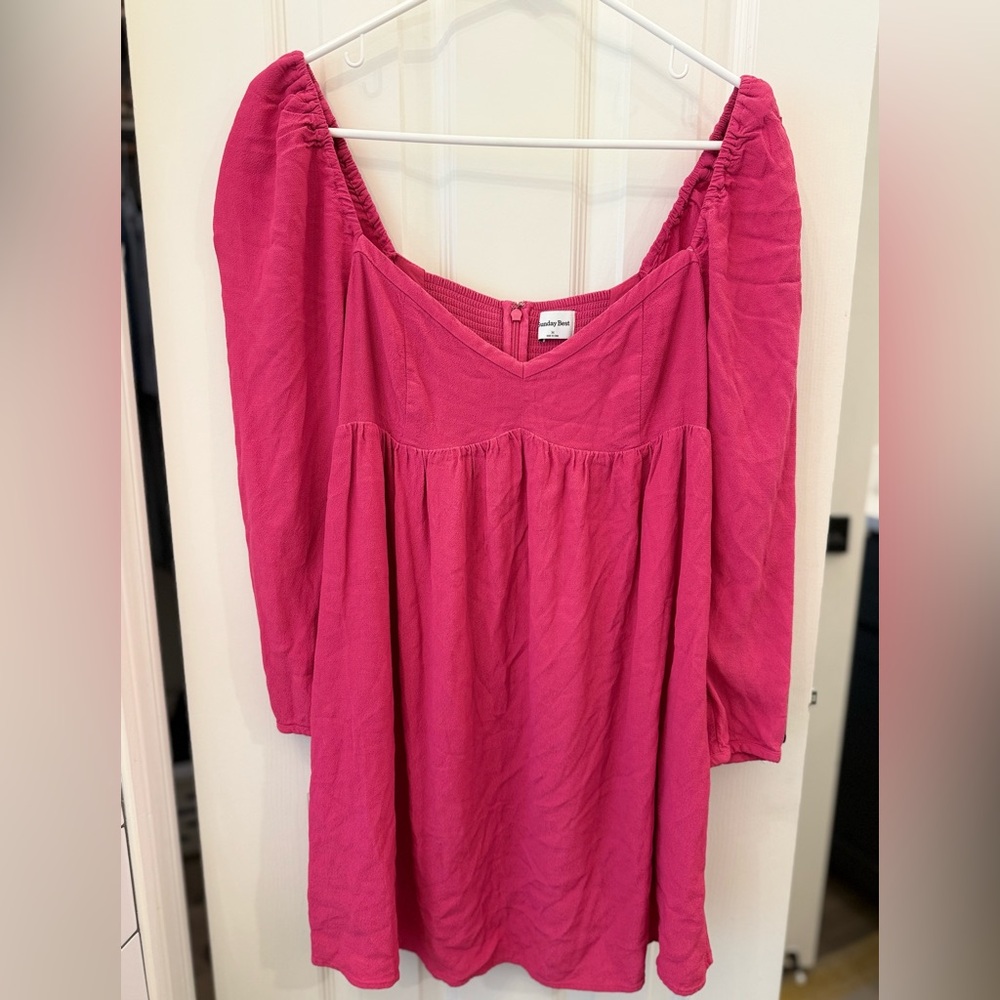 Sunday Best Fuchsia Off-Shoulder Top